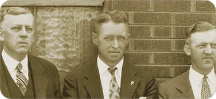 Walter Stevenson, center, at the Iowa Street facility